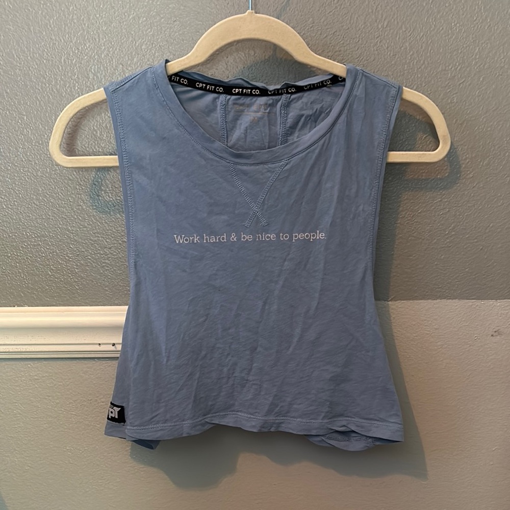 CPT (work hard and be nice to people) muscle tank #569